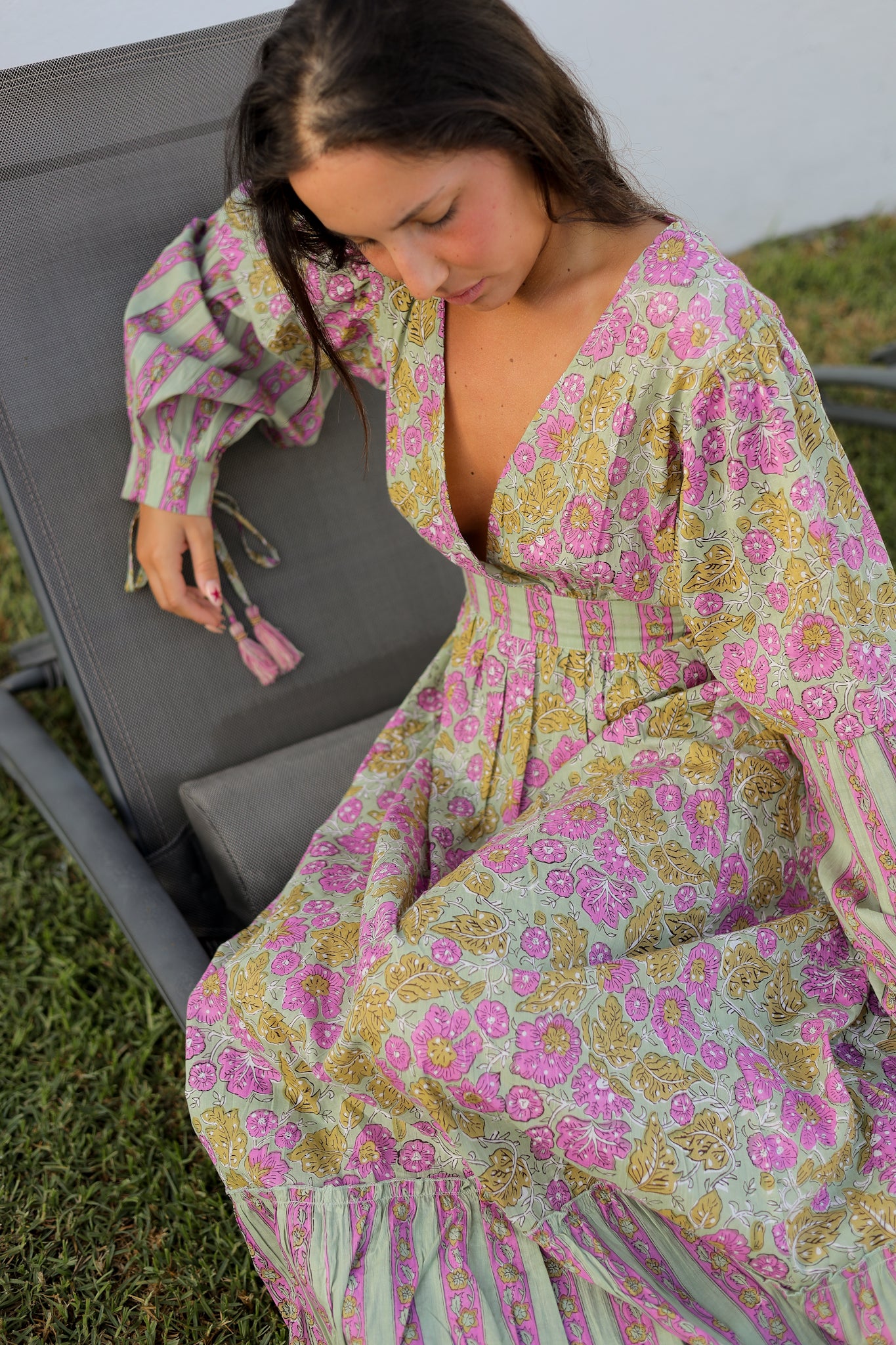 Vestido mangas abullonadas