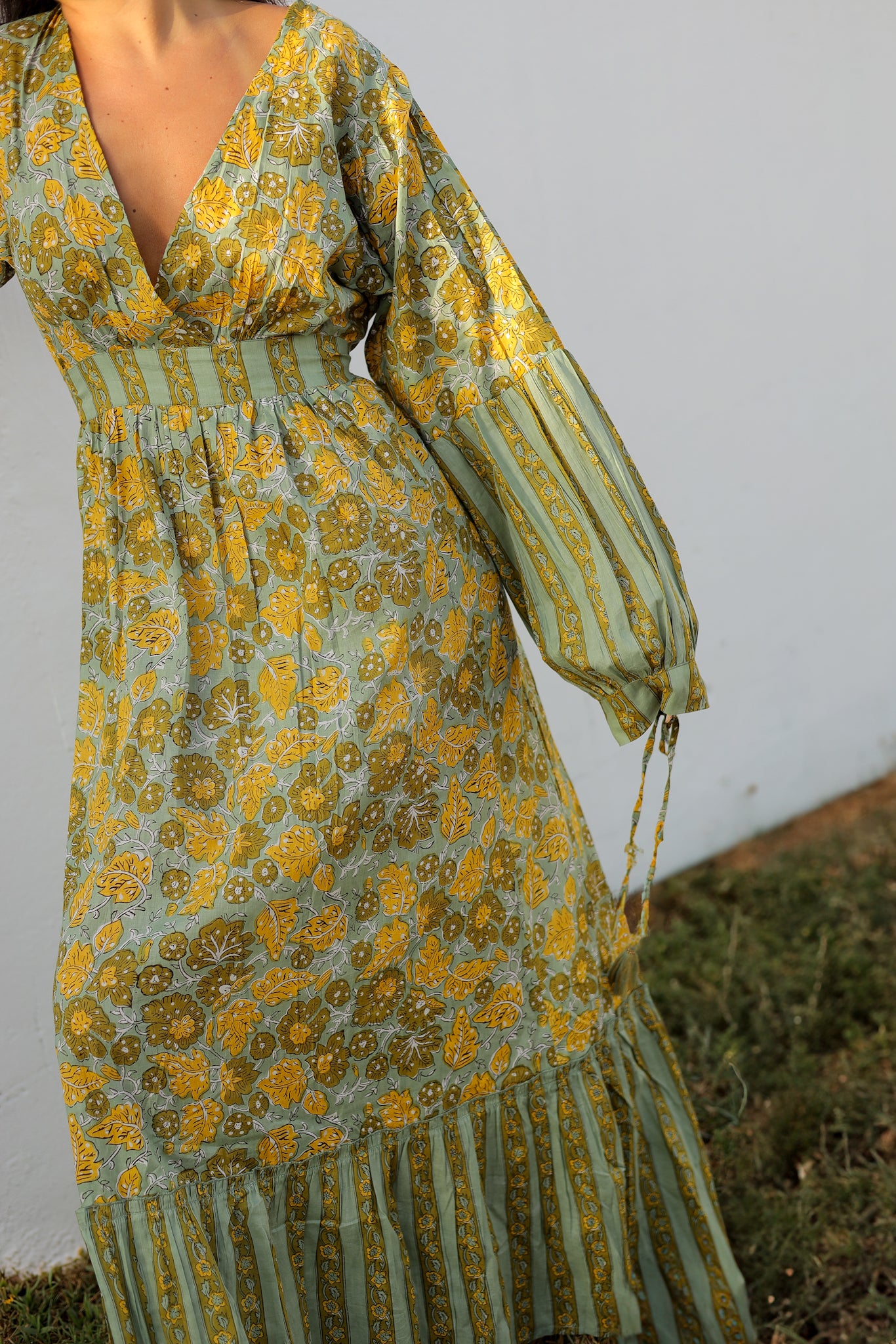 Vestido mangas abullonadas