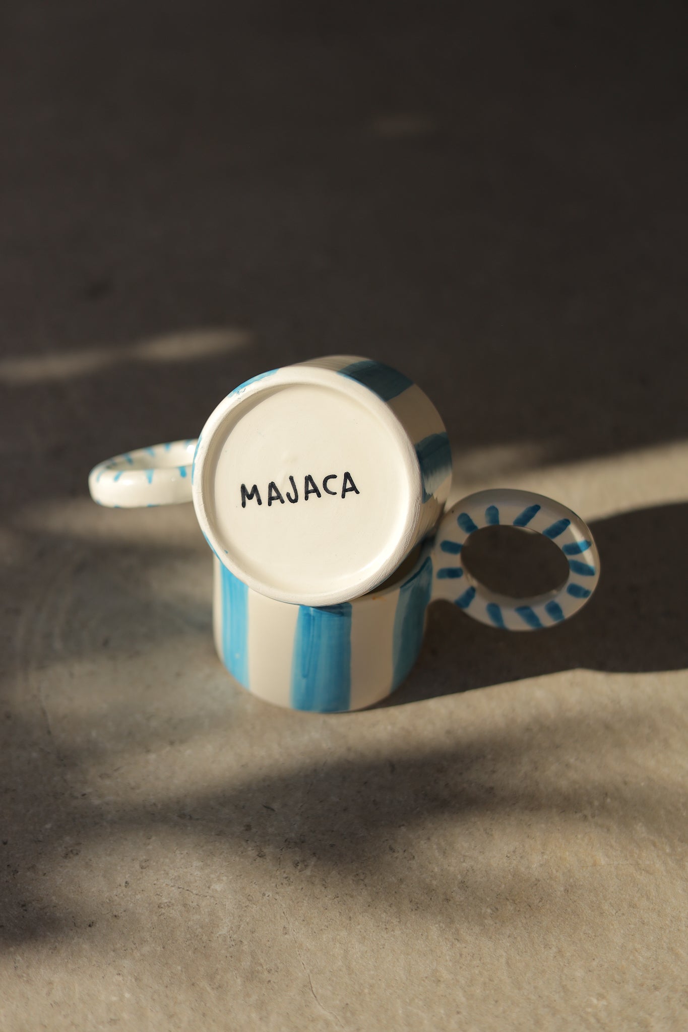 TAZA RAYAS CELESTE