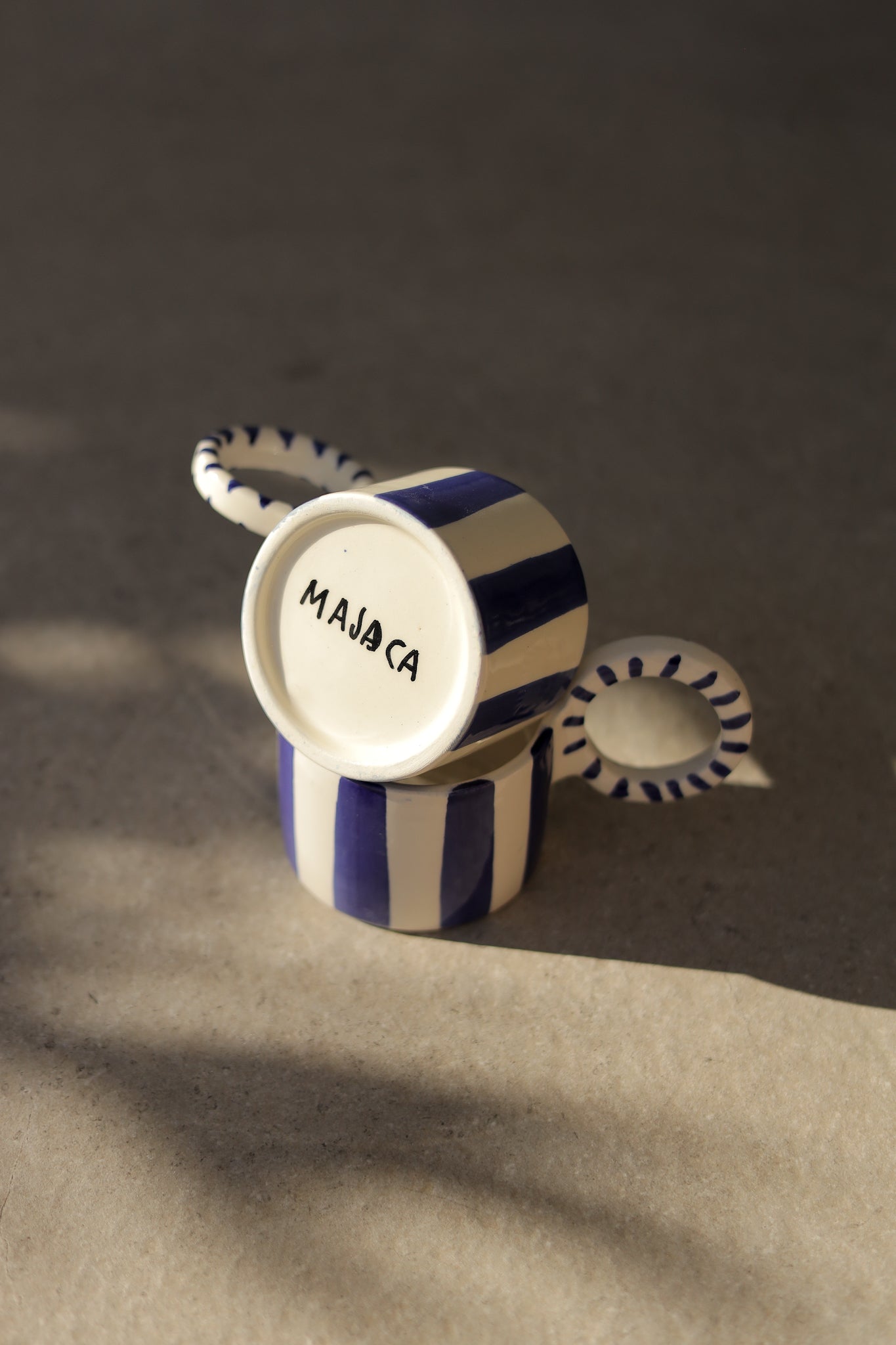 TAZA RAYAS AZULES
