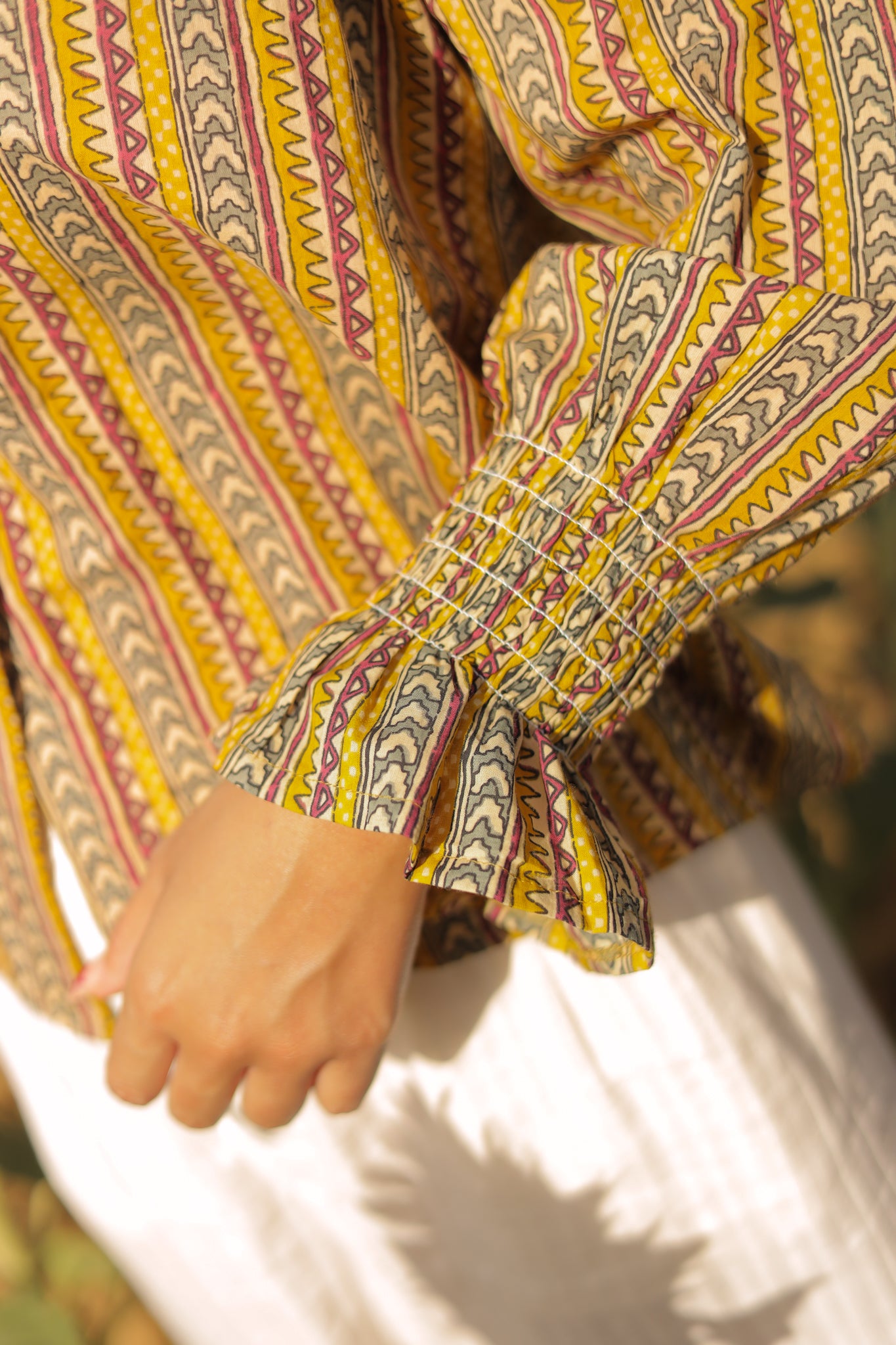 Camisa frunces