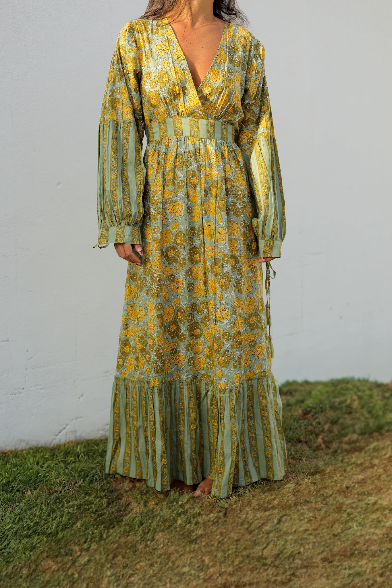 Vestido mangas abullonadas