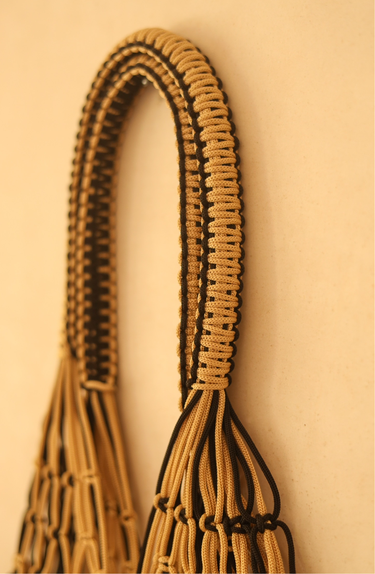 Bolso de crochet bicolor