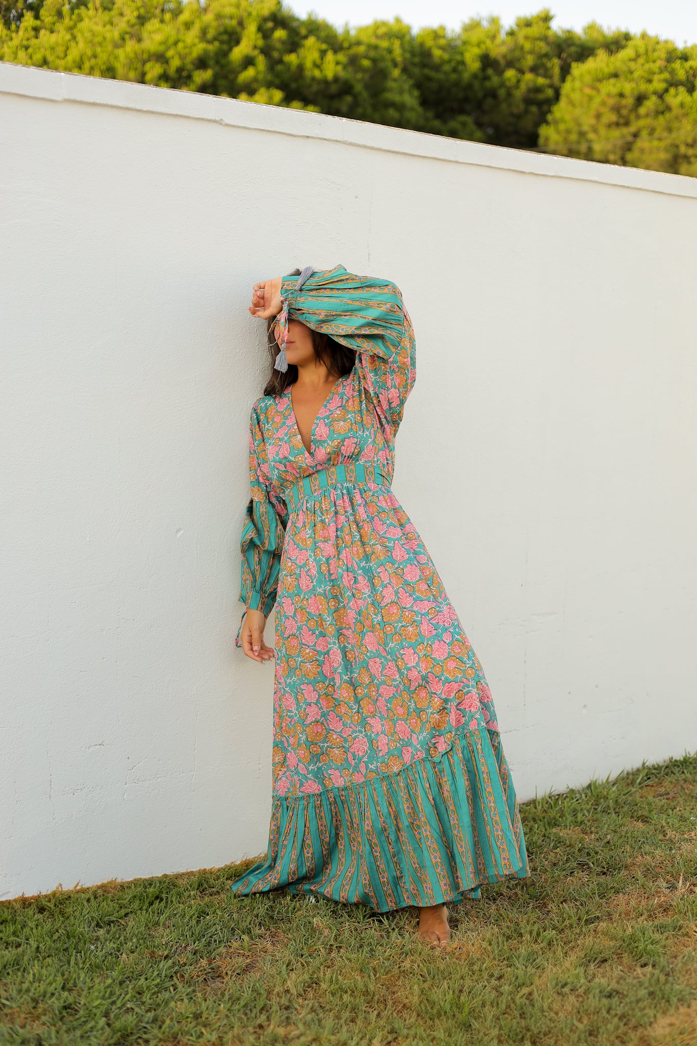 Vestido mangas abullonadas