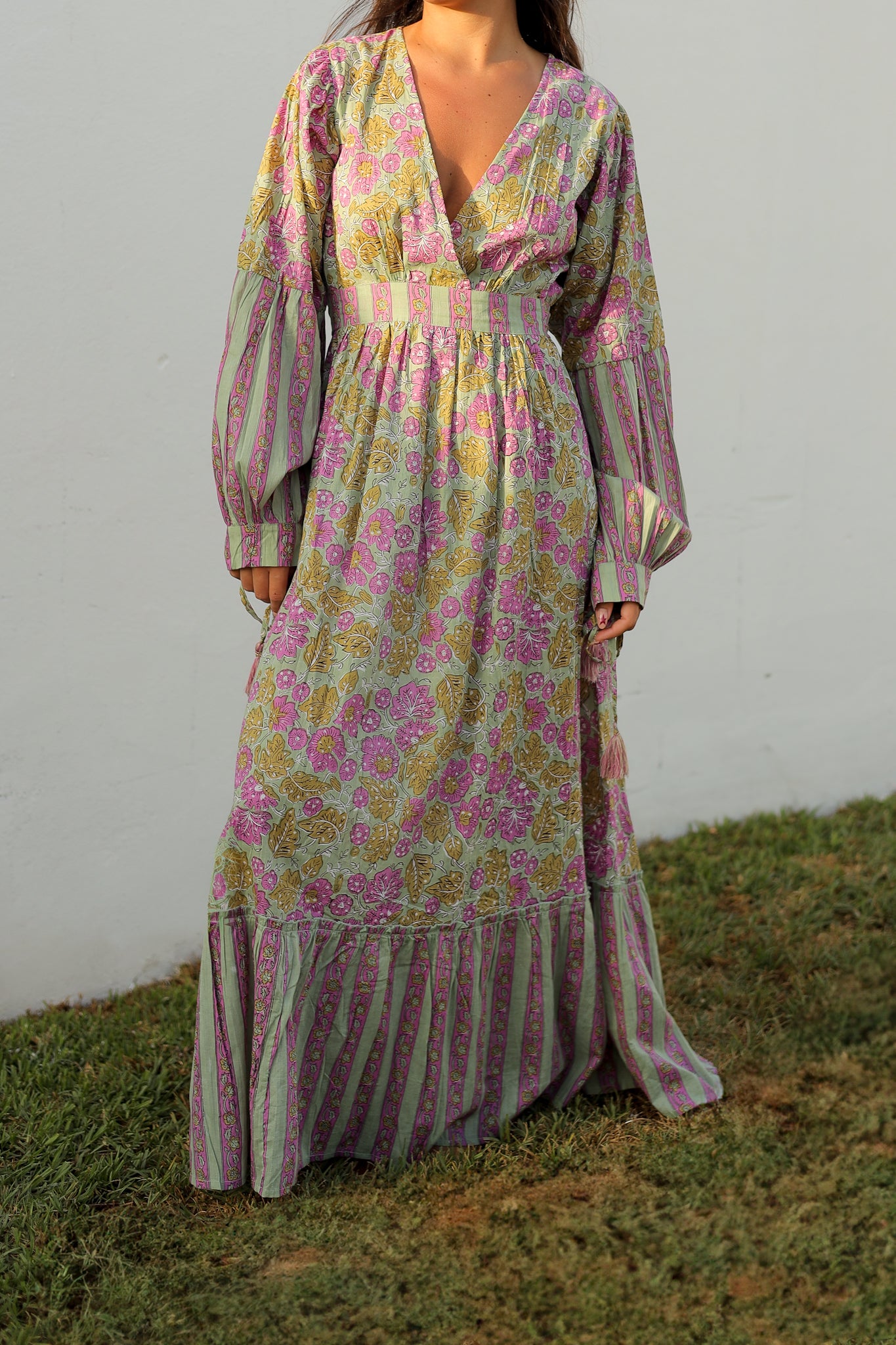 Vestido mangas abullonadas