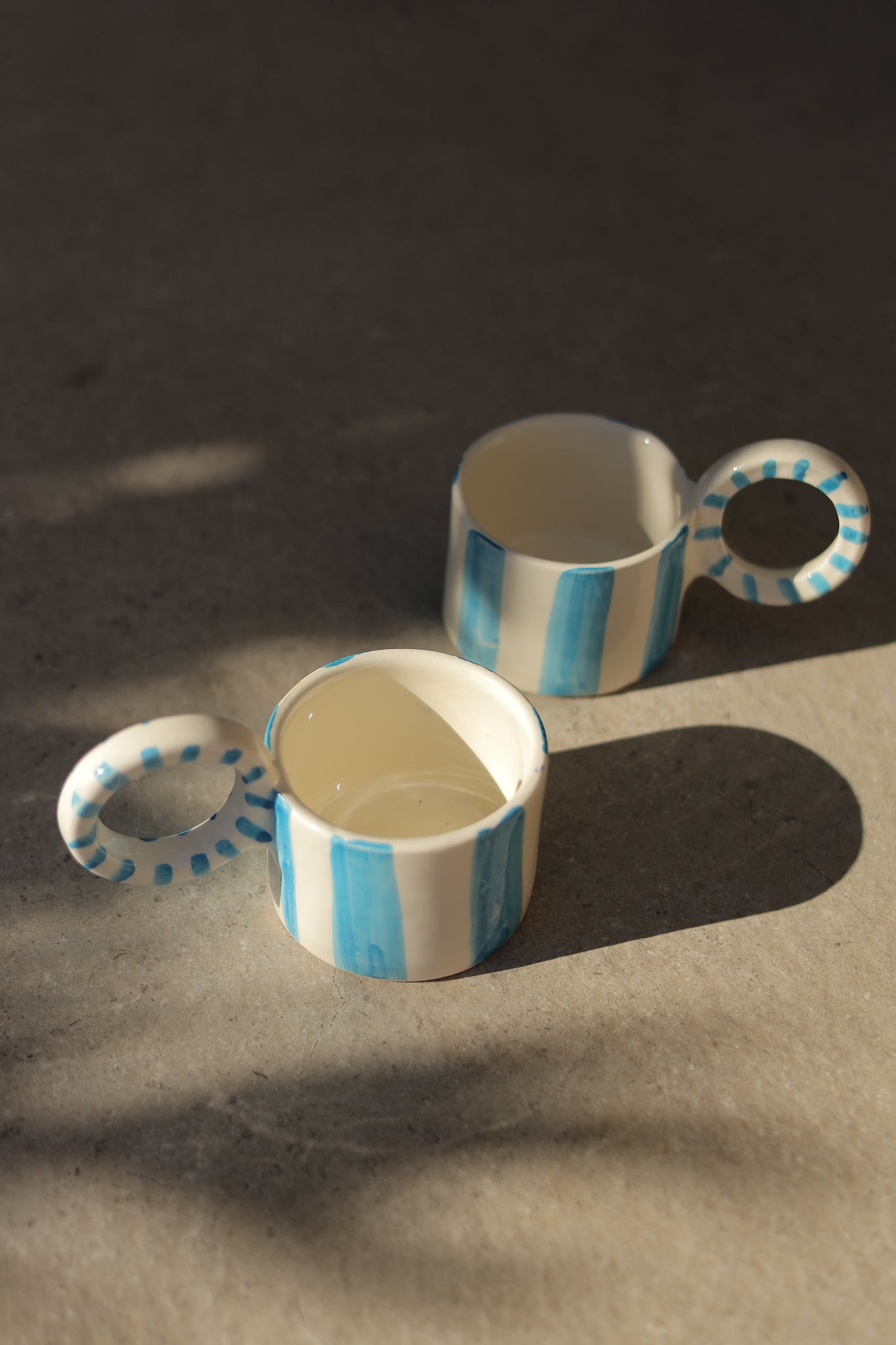 TAZA RAYAS CELESTE