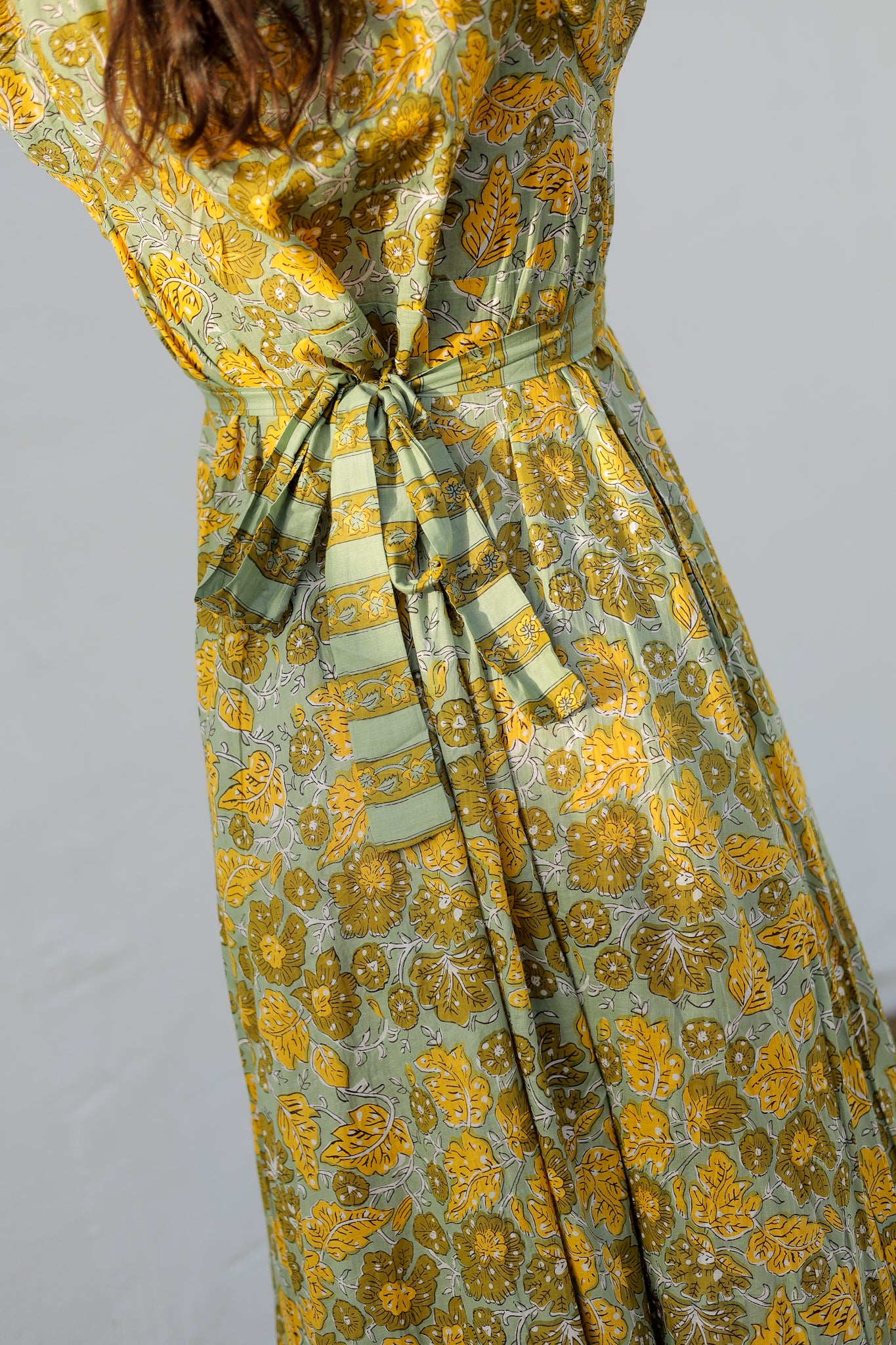 Vestido mangas abullonadas