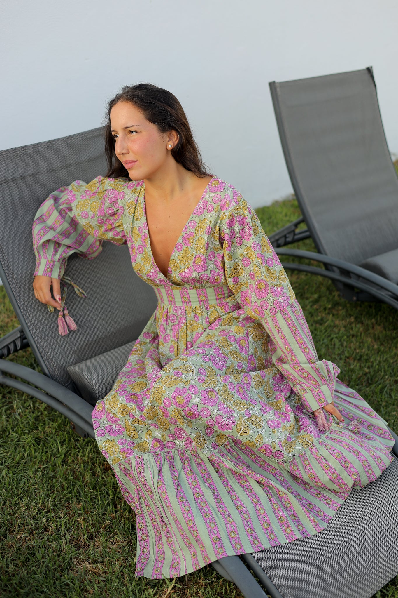 Vestido mangas abullonadas