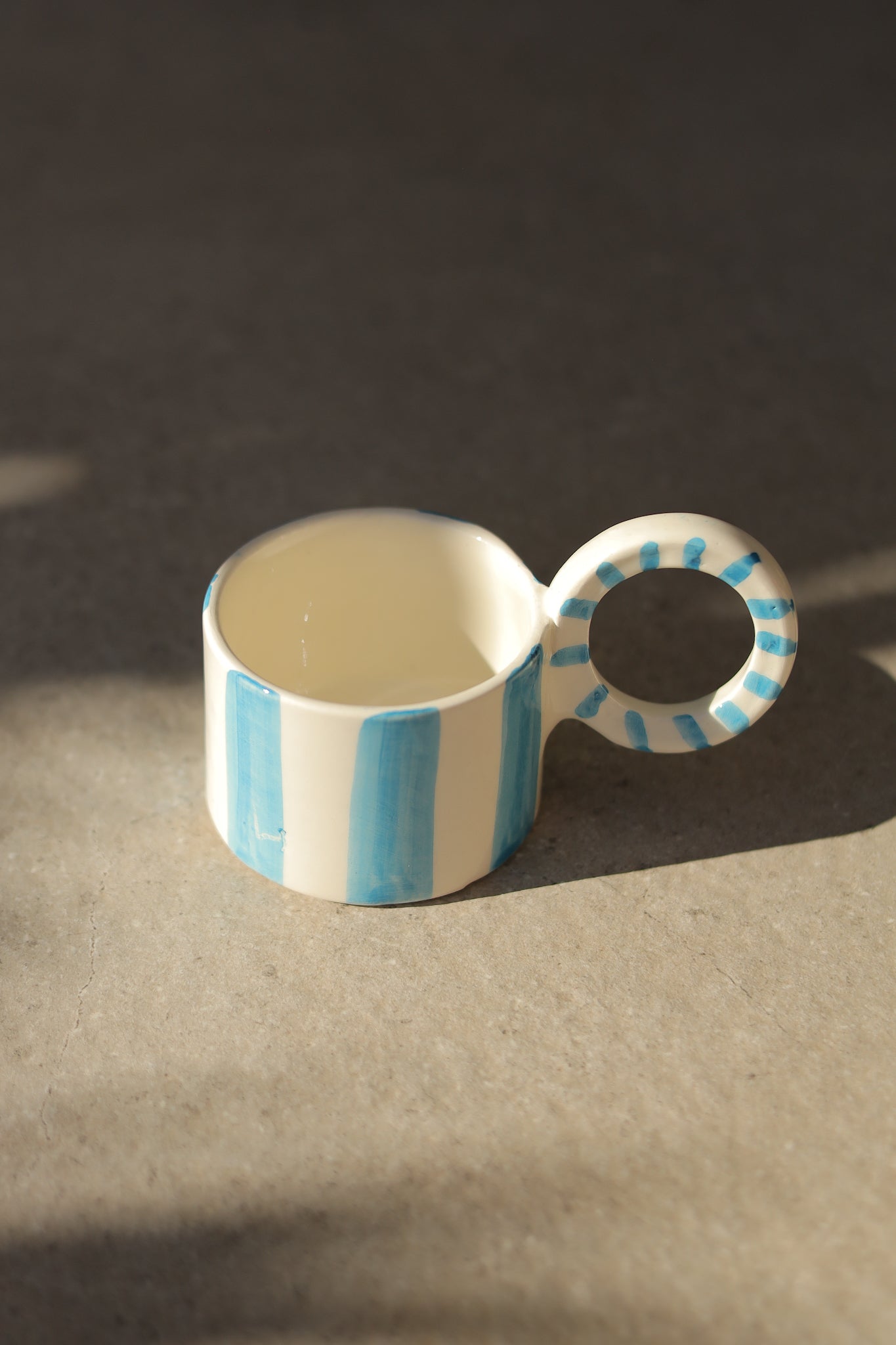 TAZA RAYAS CELESTE