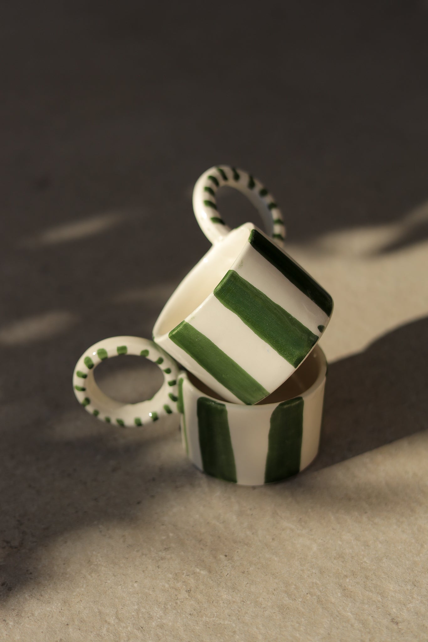 TAZA RAYAS VERDES