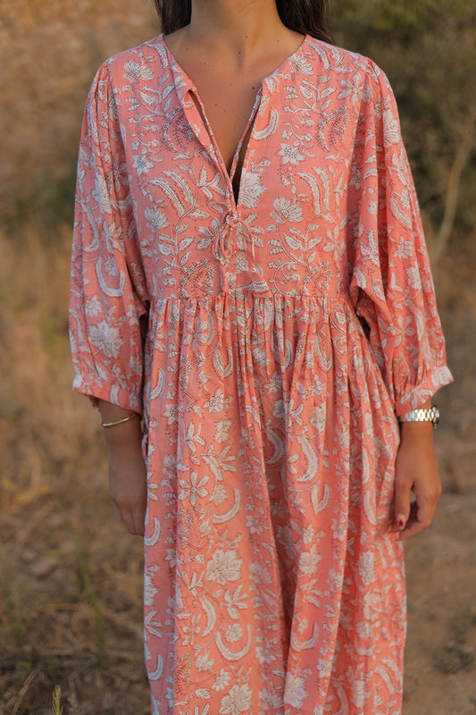 Vestido mangas abullonadas