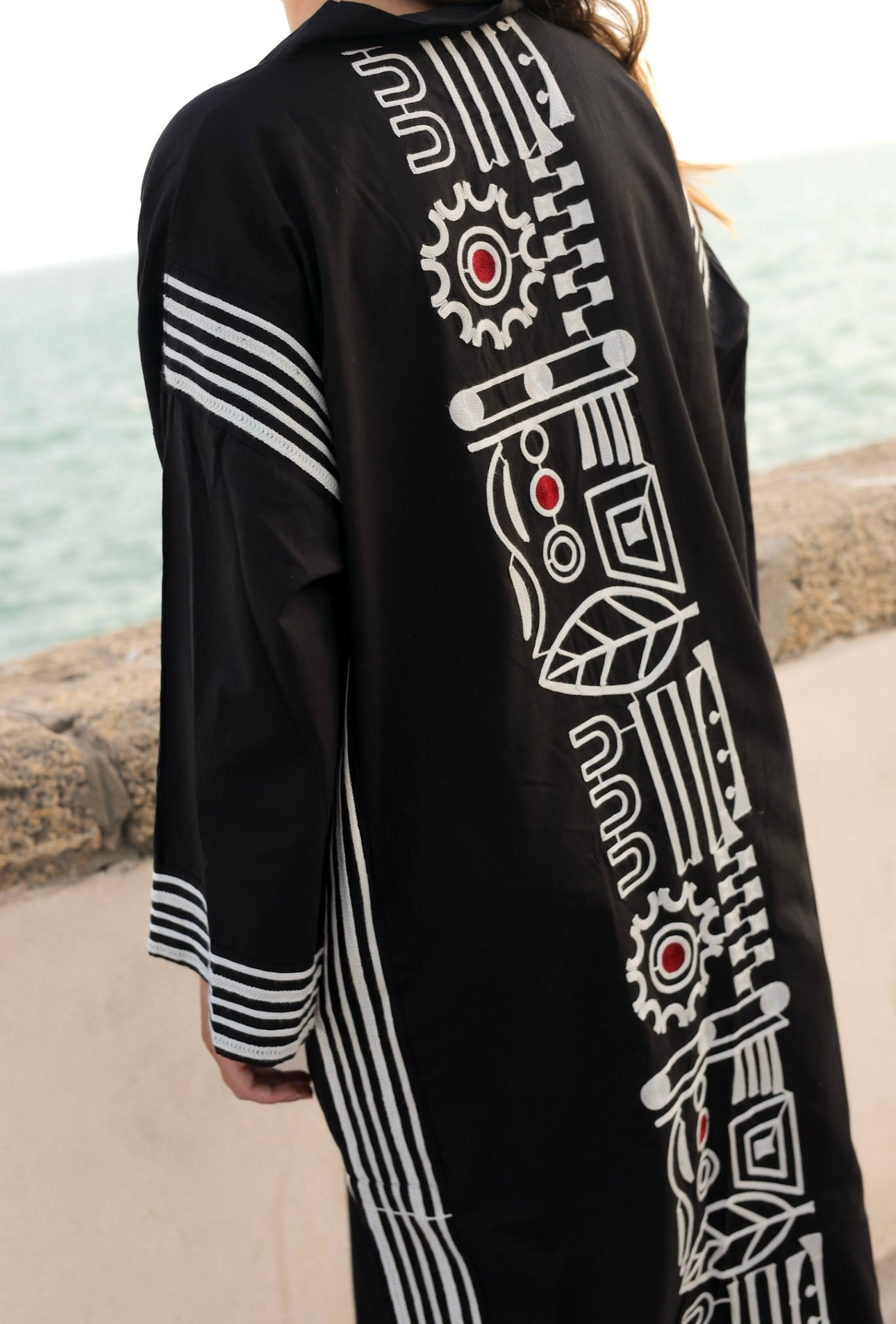 Kaftan bordado a mano