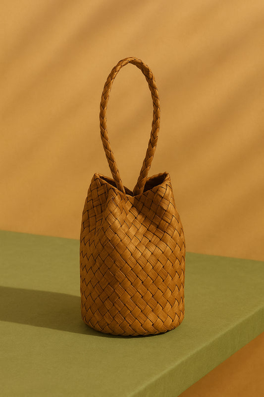 Bolso estilo asiático mimbre