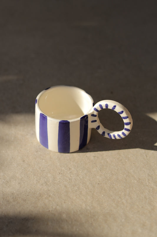 TAZA RAYAS AZULES