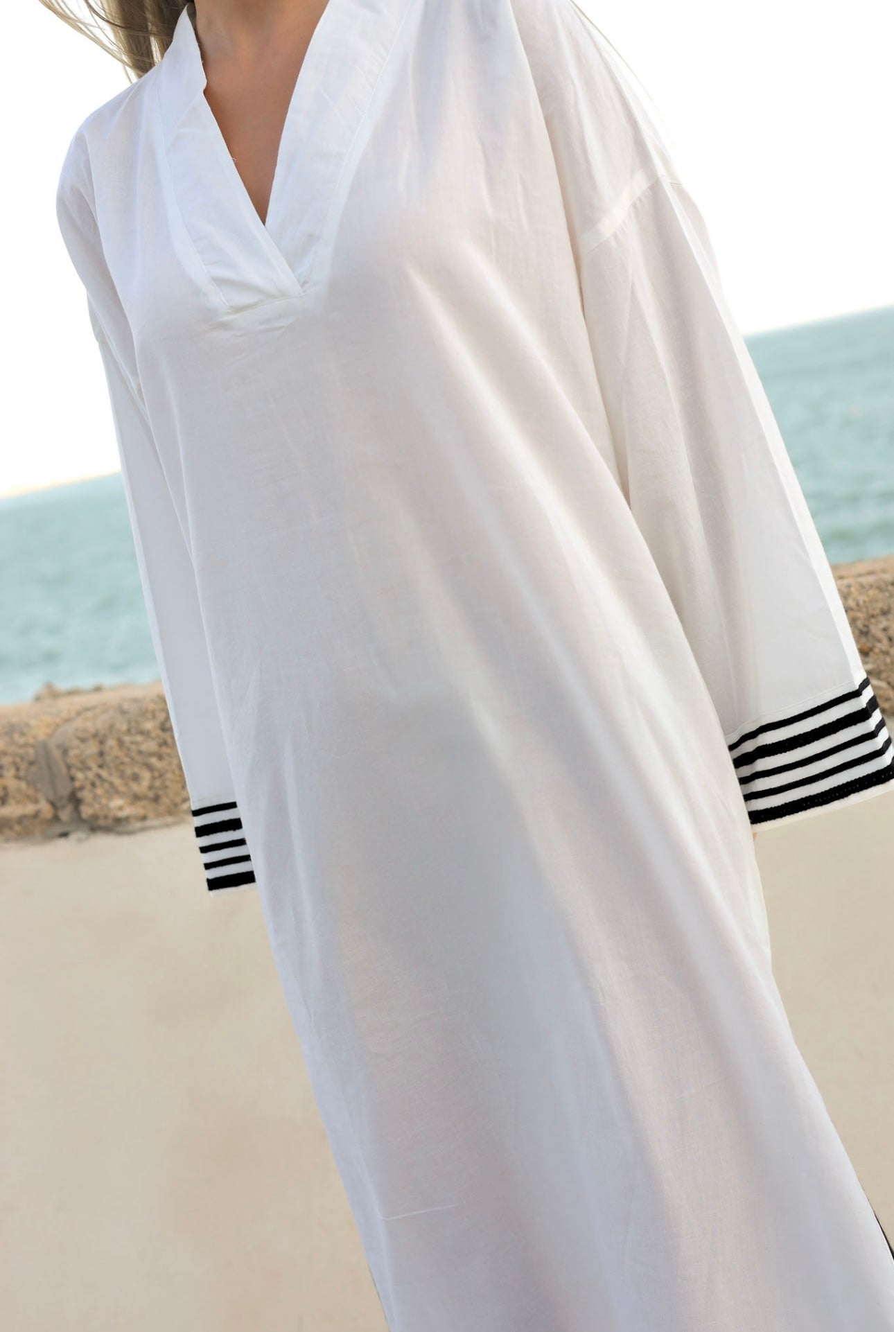 Kaftan bordado a mano