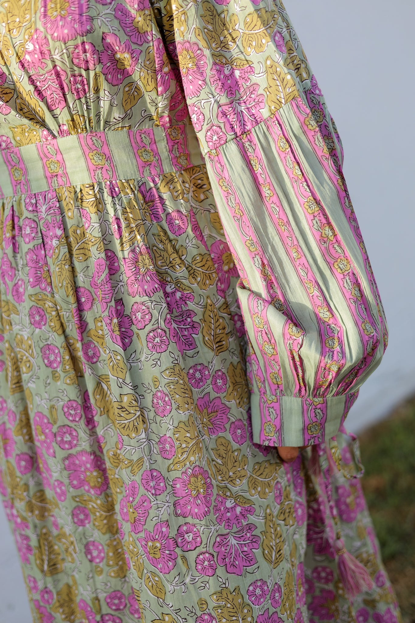 Vestido mangas abullonadas