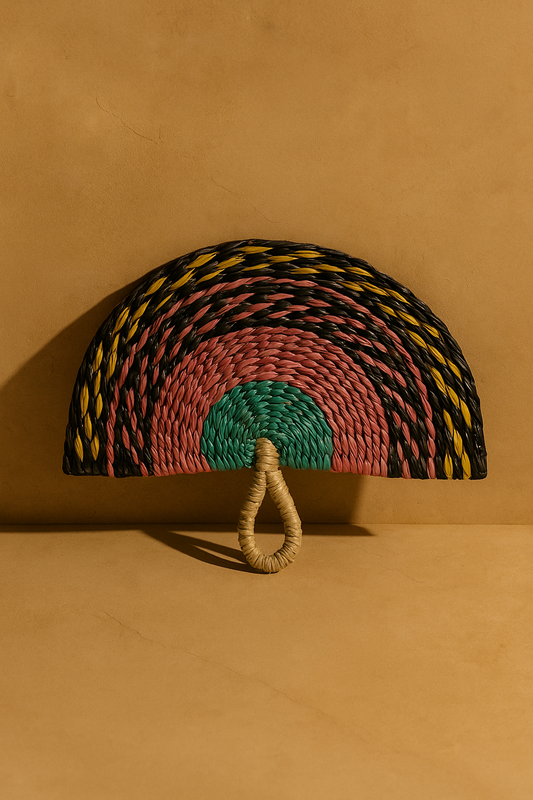 Abanico Rafia colores