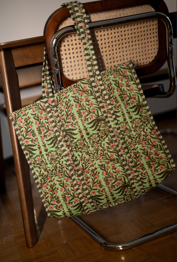 Bolso estampado reversible