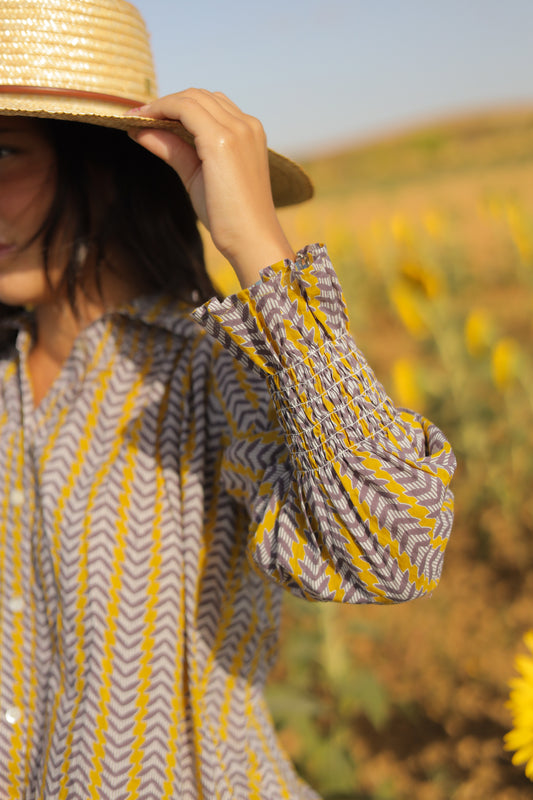 Camisa frunces