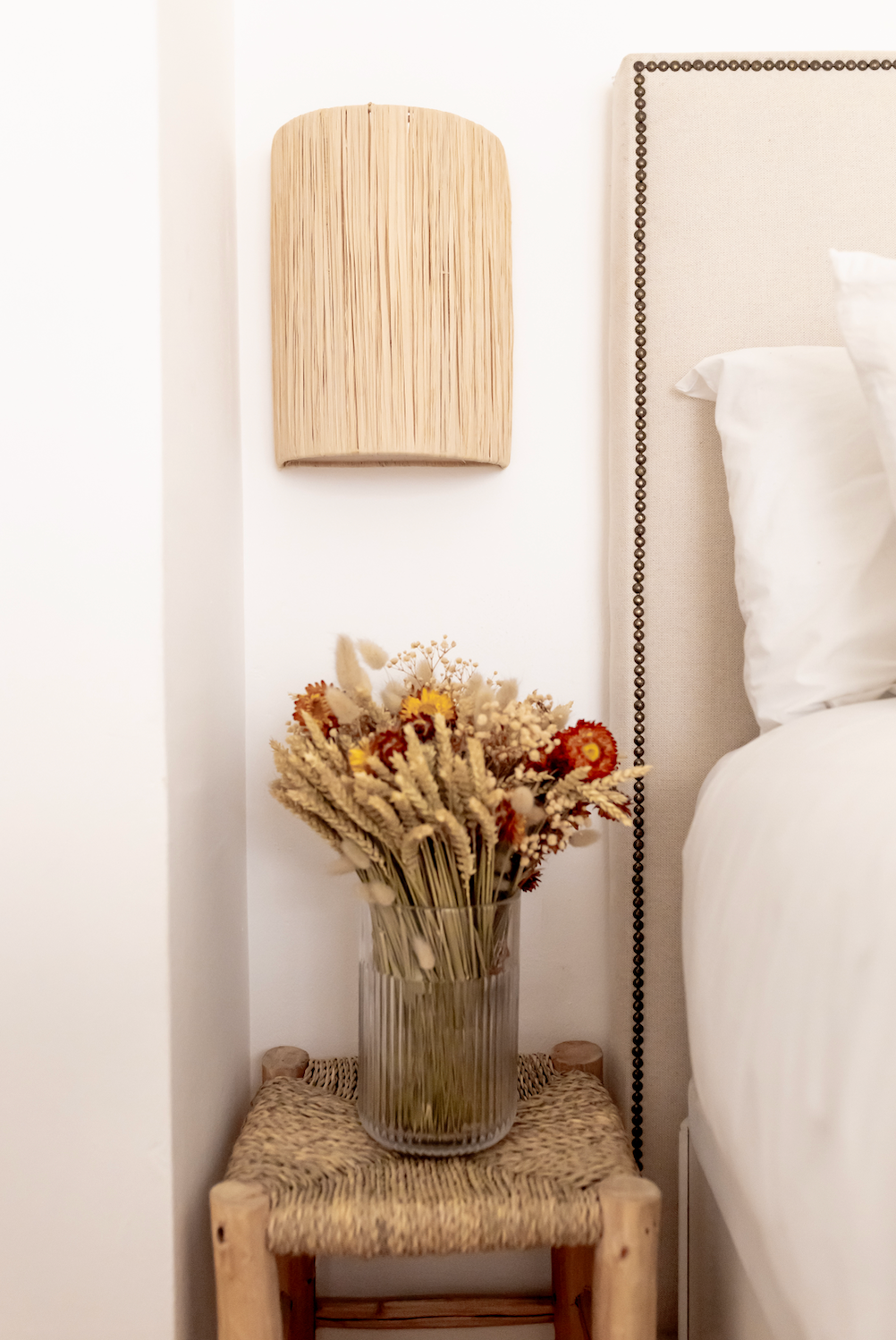 APLIQUE DE PARED RAFIA NATURAL