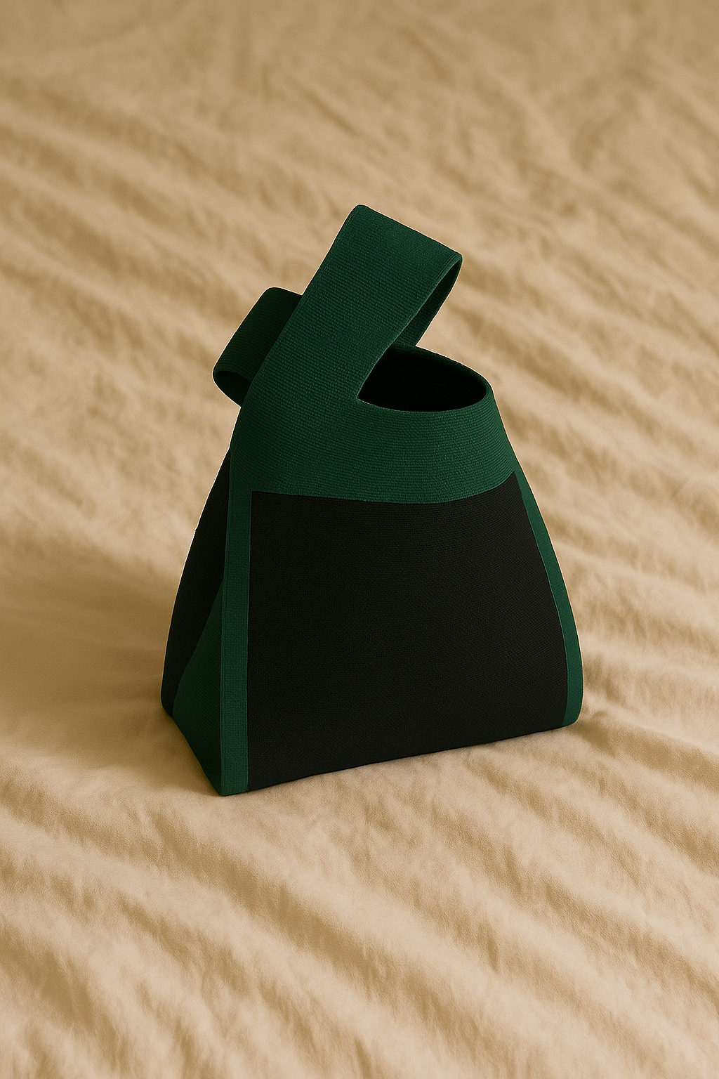 Bolso nudo japonés bicolor
