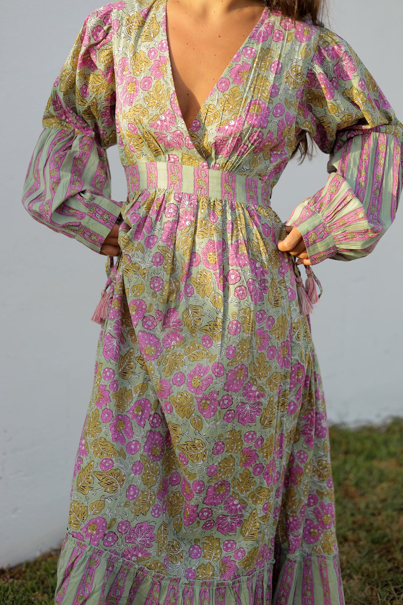 Vestido mangas abullonadas