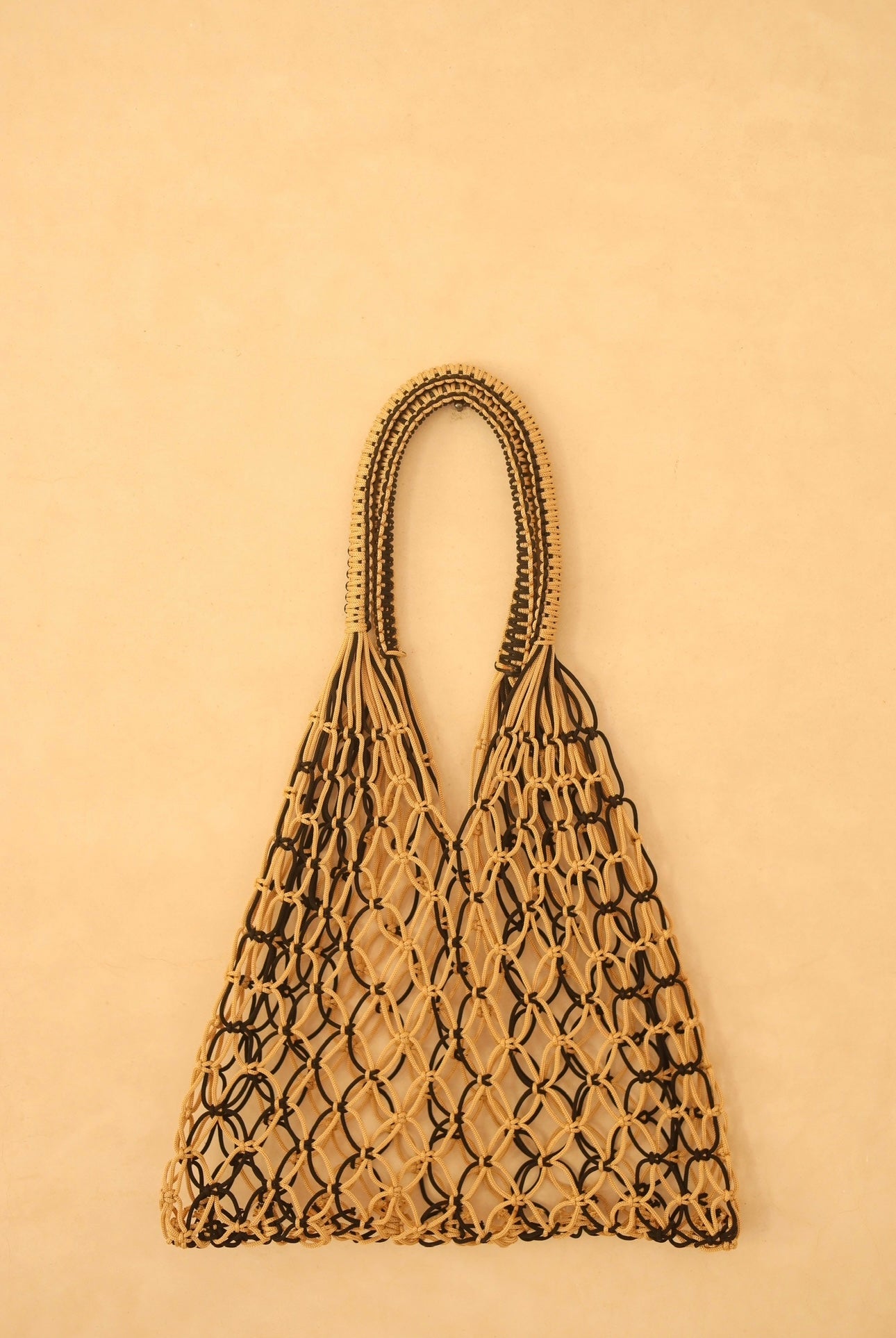 Bolso de crochet bicolor